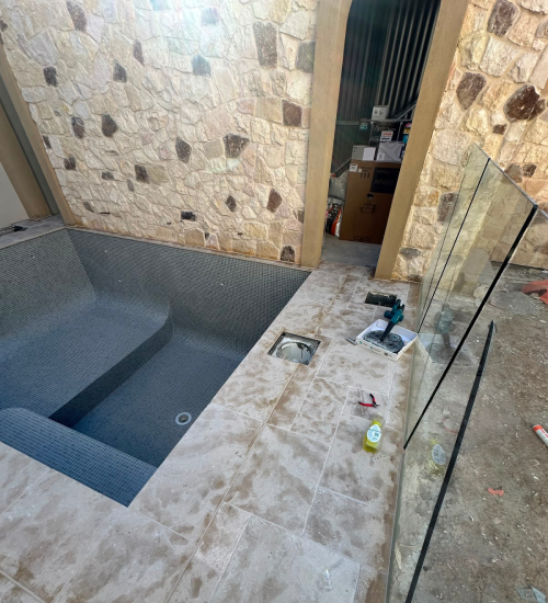 Custom tiling design created by a professional tiler team